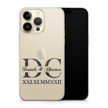 Lade das Bild in den Galerie-Viewer, iphone handyhülle mit namen und initialen, marmorhülle, handyhülle personalisiert
