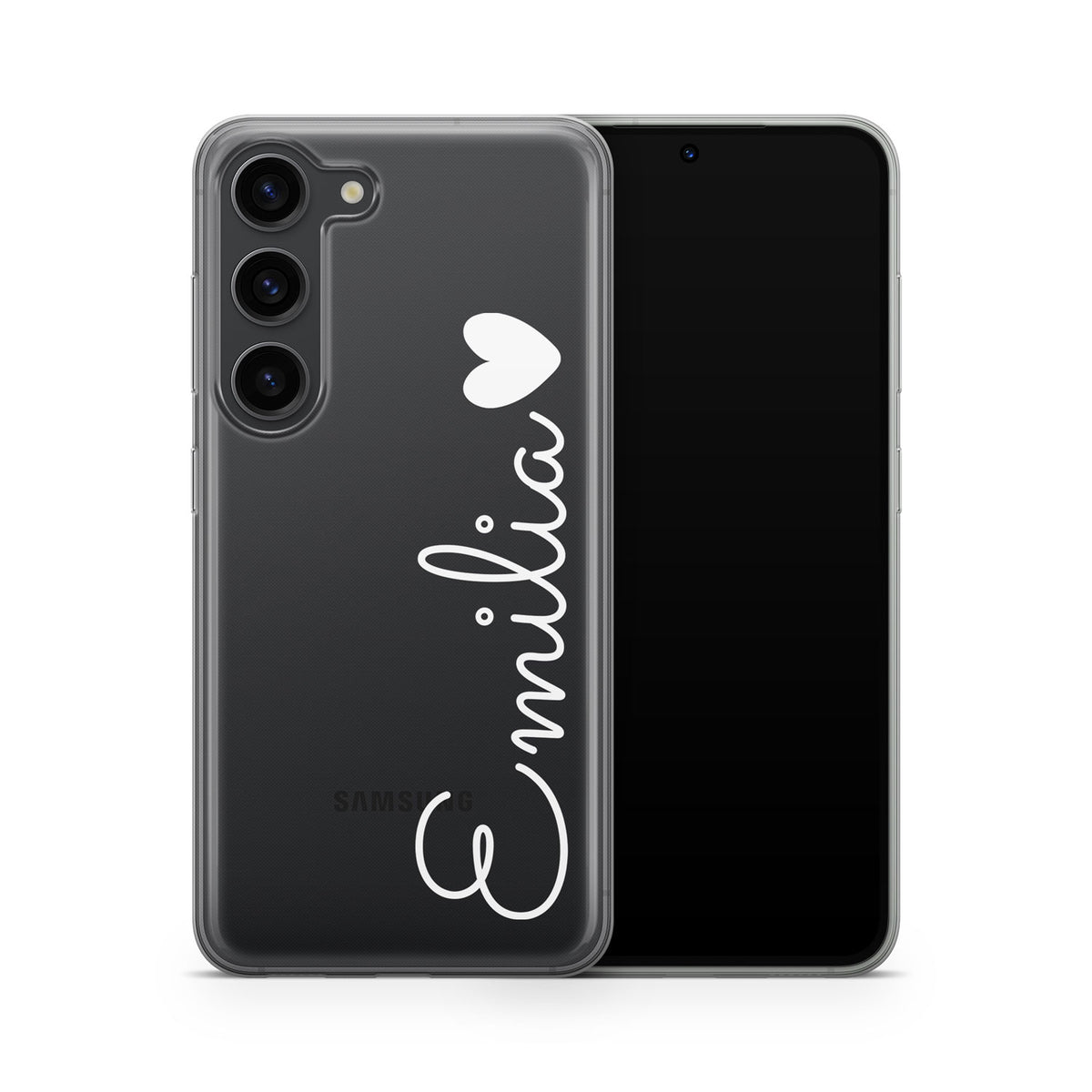 Personalisierte Handyhülle Samsung Name mit Vollem Herz – LieblingsCases