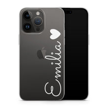 Lade das Bild in den Galerie-Viewer, Personalisierte Handyhülle für iPhone mit Name &amp; Herz

