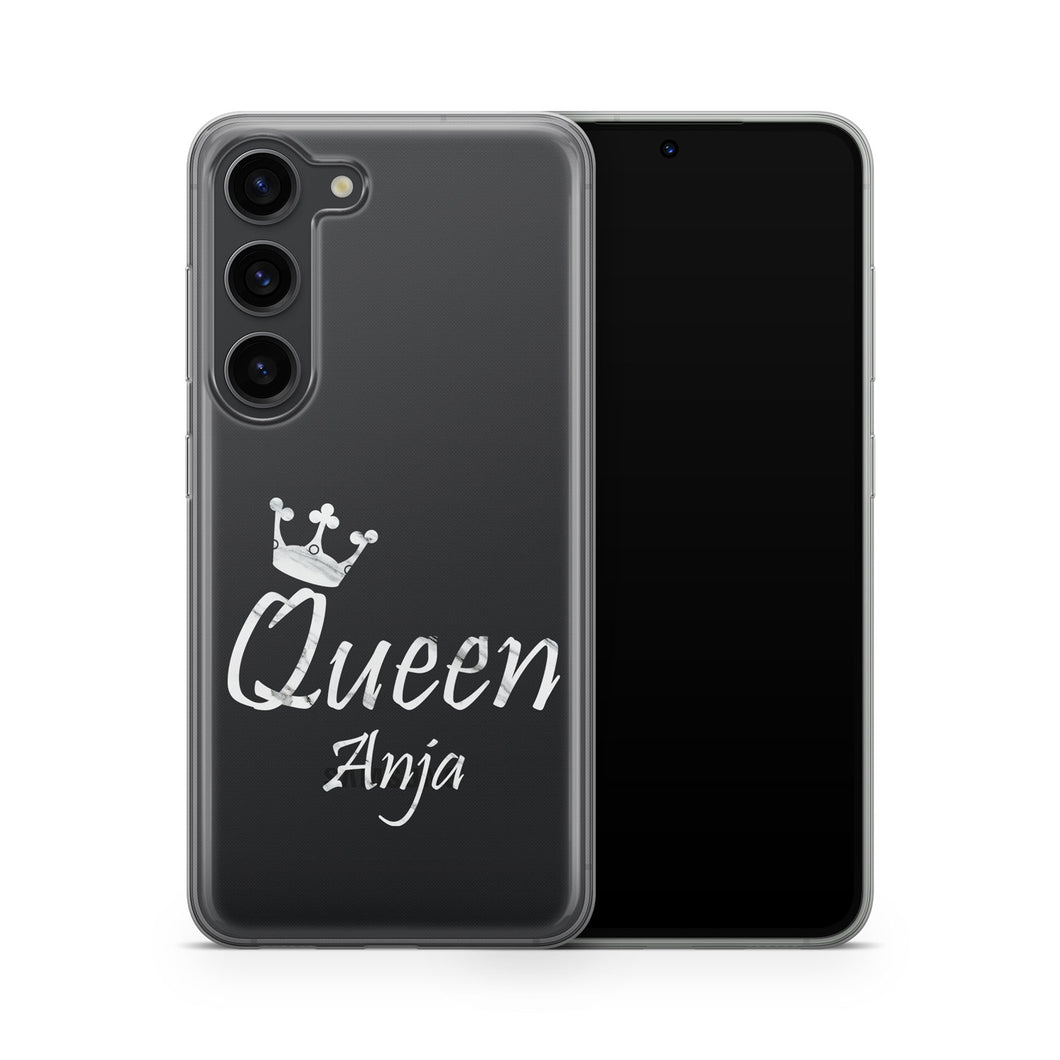 Personalisierte Samsung Handyhülle mit Name | Queen Klassik